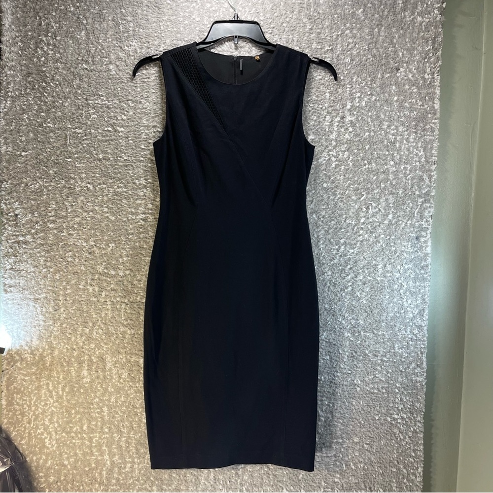 Ellie Tahari Women’s black Dress Size 6 Cotton Rayon Blend Lined